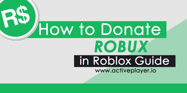 how to donate robux in roblox guide
