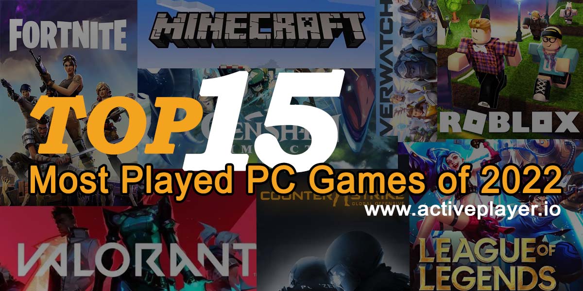 Top 15 Most Popular PC Games of - The Statistics Authority ActivePlayer.io
