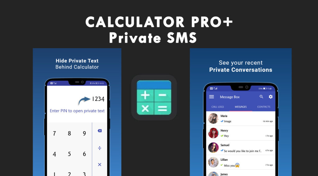 Calculator pro private messaging tool disgues as games