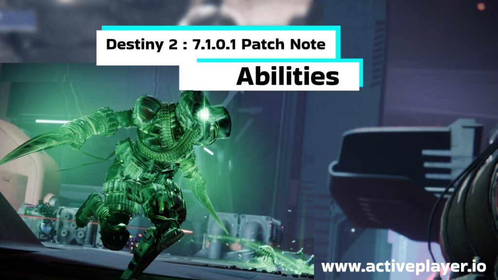 Destiny 2 Patch note - abilities updates