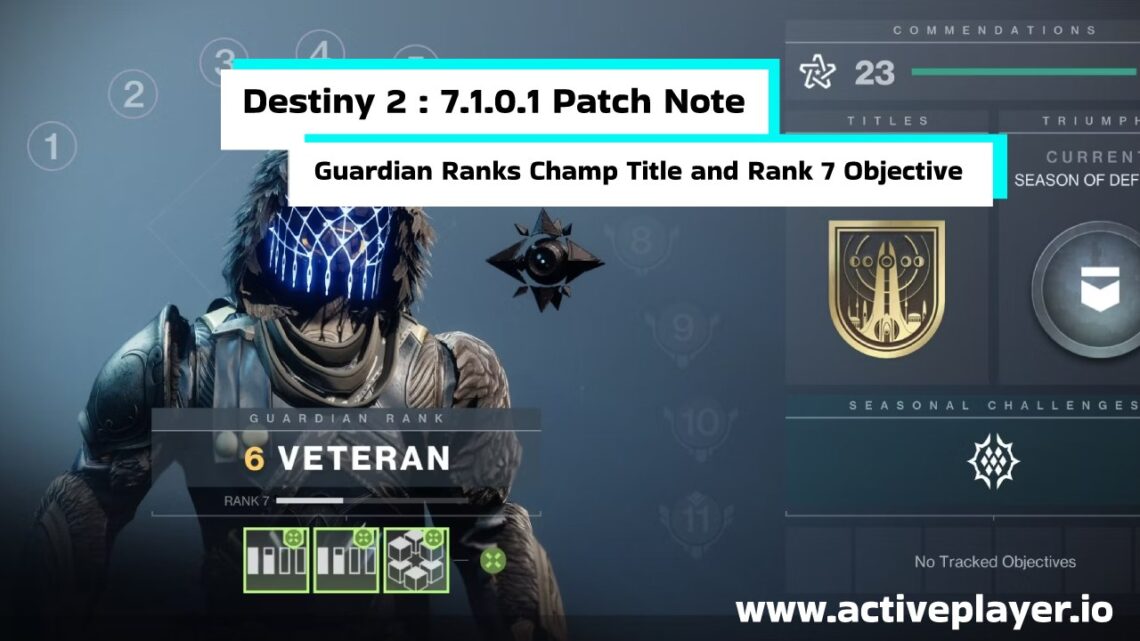 Destiny 2 : 7.1.0.1 Patch Note Released - The Game Statistics Authority ...