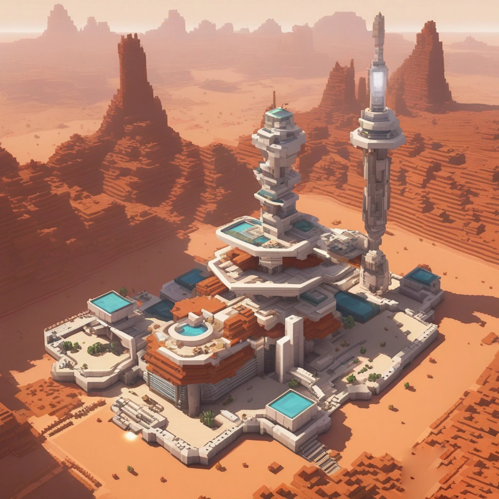 Futturistic Minecraft Building Ideas SpacePort