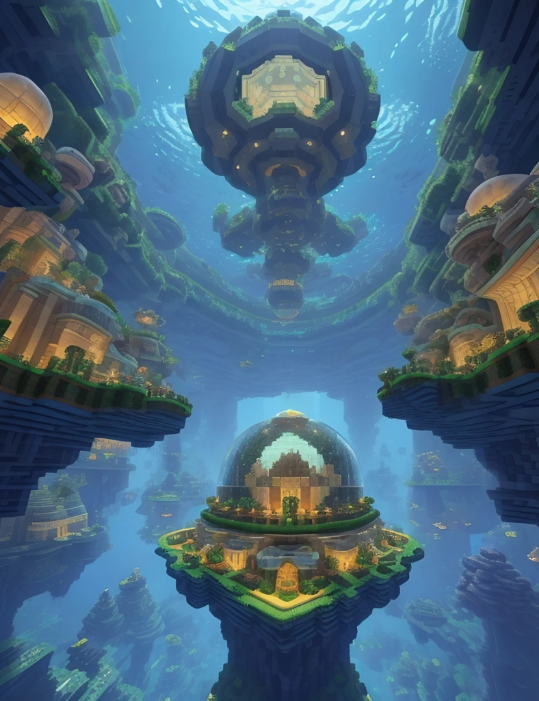 Futturistic Minecraft Building Ideas Underwater City
