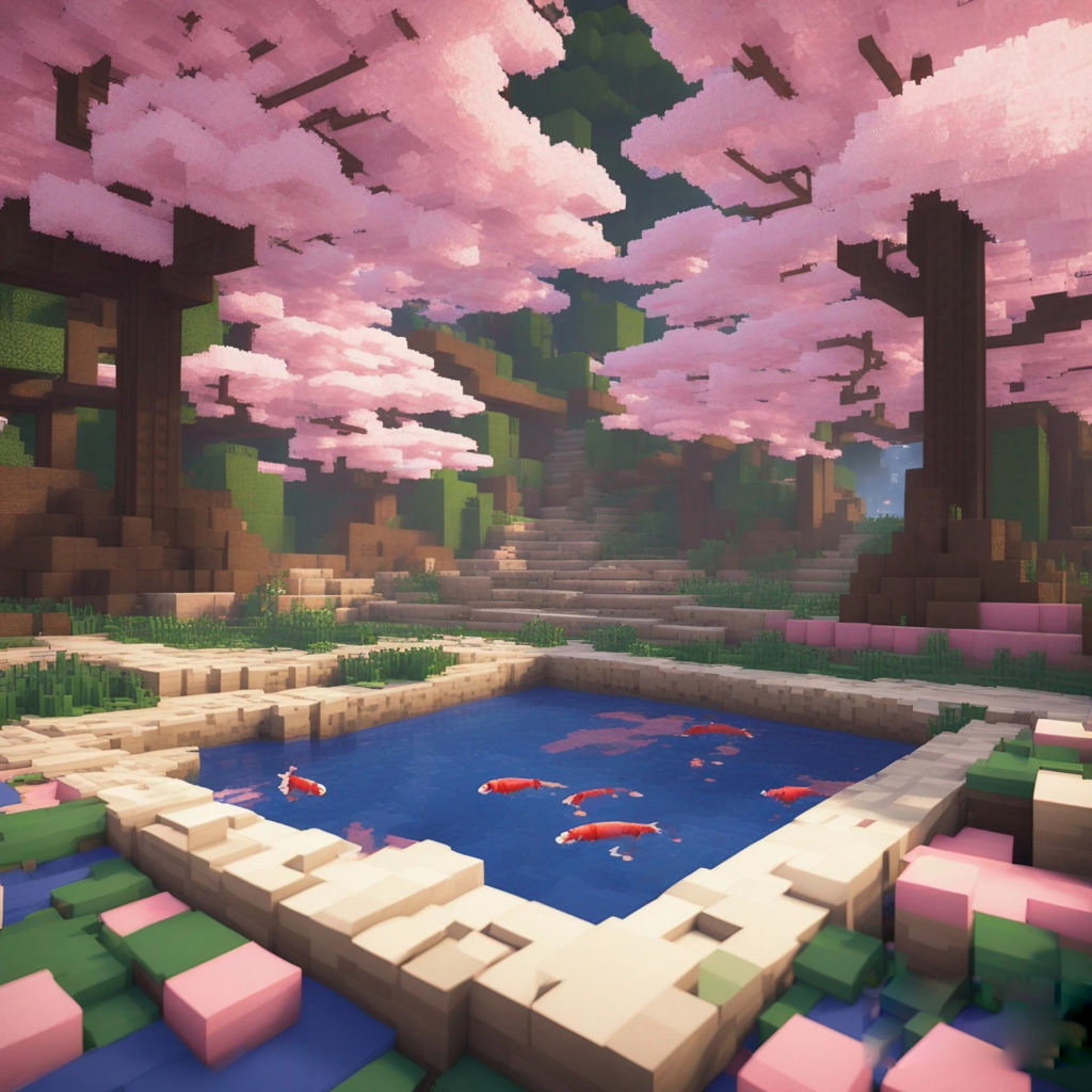 cute minecraft build pink idea minecraft pink lover in 2023