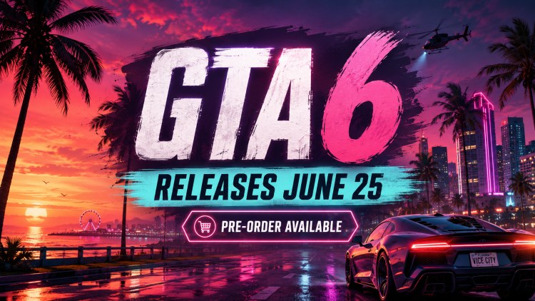 GTA 6 pre-orders start June 25 Rockstar announcement artwork