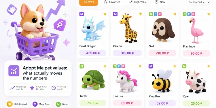 Adopt me pet Values